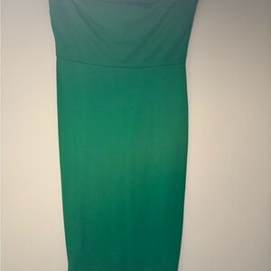 NBD Lost Paradise Strapless Midi Dress Kelly Green